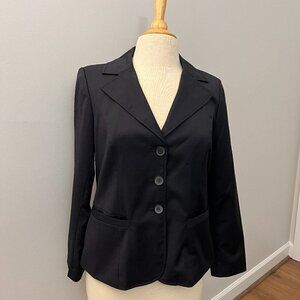 EUC Pendleton Black Wool Blend Blazer Sz 8
